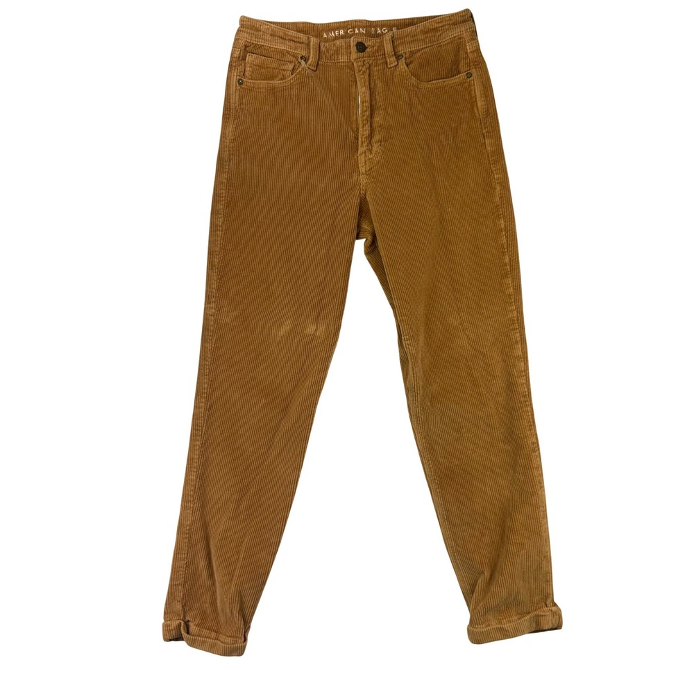 American Eagle Mom Jean Womens 6 Corduroy High Rise Stretch Cotton Pants